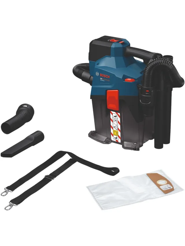 Bosch Professional PRO GAS 18V-6LS Accu compacte stofzuiger L-klasse 18V Basic Body - 06019K2100 Blauw