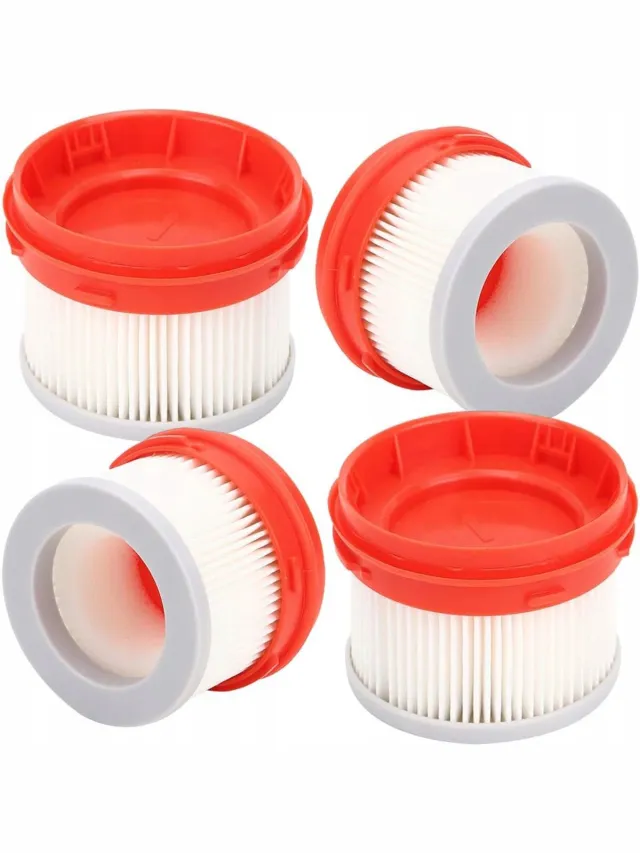 Rosfix HEPA-Filter Vervanging - 99,95% Filtratie - 4 Stuks - Draadloze Stofzuiger, Geschikt voor Xiaomi, Dreame Grijs