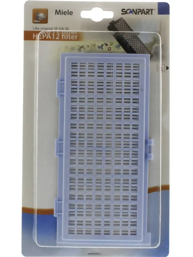 Scanpart hepafilter H12 (niet uitwasbaar) Zwart