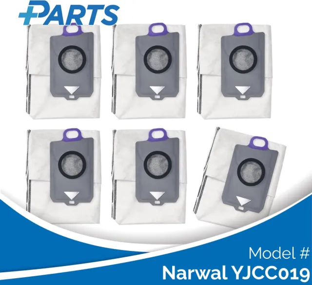 Plus.Parts Narwal YJCC019 Stofzakken (6 Stuks, Plus.Parts® alternatief voor CP-PJ-A00129-00-00) Overig