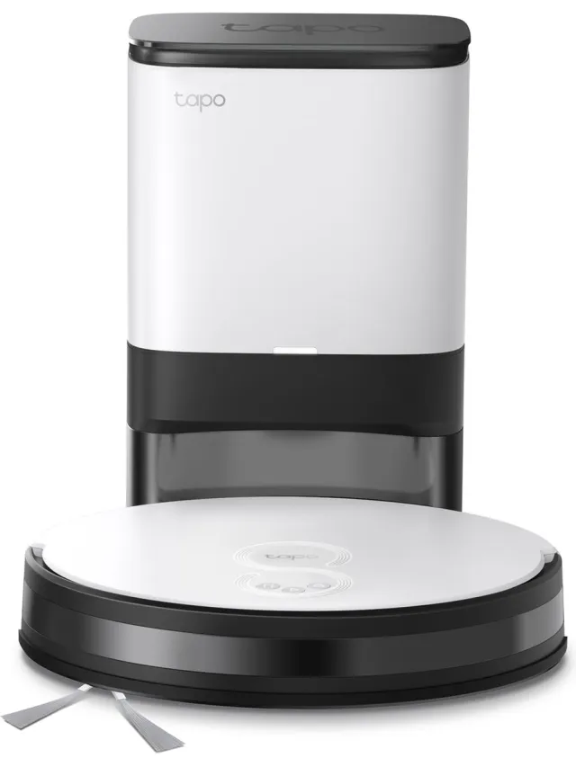 Tapo TP-Link Tapo RV10 Plus - Robotstofzuiger met dweilfunctie + leegstation - 4L stofzak Wit