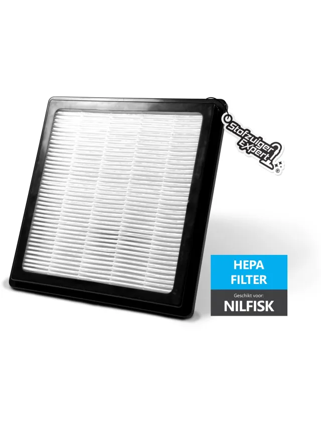 Stofzuiger Expert HEPA 14 Filter geschikt voor Nilfisk Family & Extreme Series - HEPA 14 vlak filter - O.a. geschikt voor: Extreme Series X100, X150, X200, X300, X310, X300C etc. Zwart