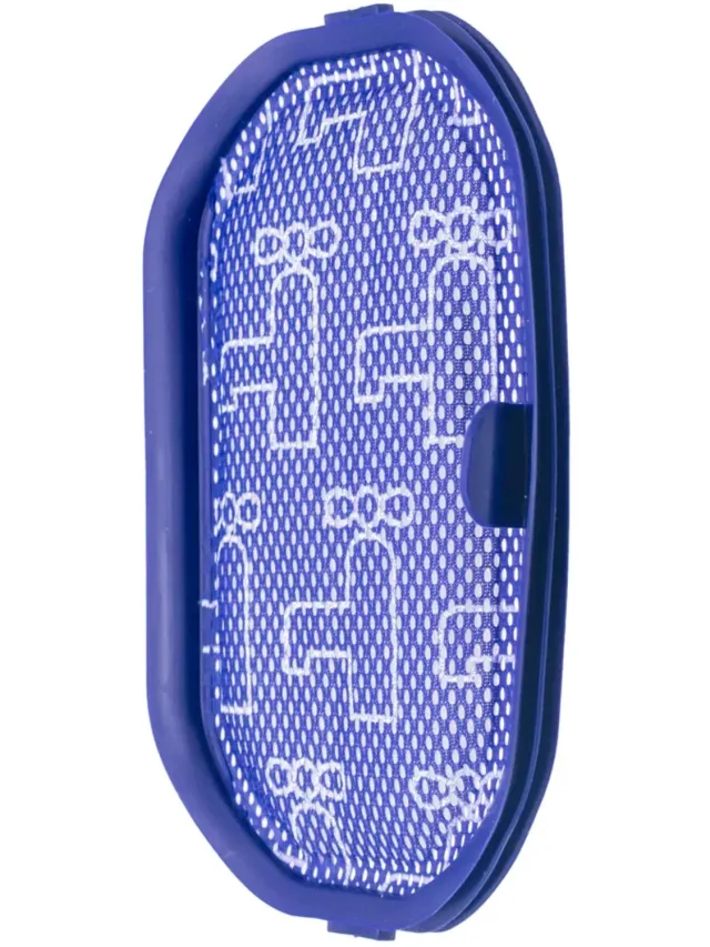 SQOON Filter geschikt voor Dyson DC35 kruimelzuiger - Gelijk aan model: 917066-02 - Vervangt origineel Dyson-filter voor optimale stofopvang en luchtstroom Paars;Wit