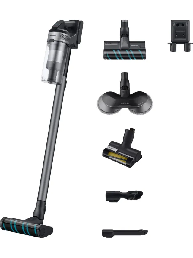 Samsung Jet 75E Premium VS20B75A9R5 - Steelstofzuiger - Soft Action Brush - Spinning Sweeper - Pet Tool Zilver