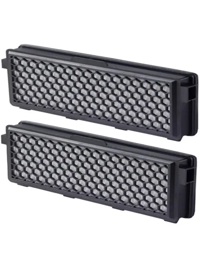 REWYTAZ 2 STUKS voor Active Airclean Plus 50 filters voor Miele HEPA AirClean-filter SF-HA 50 S8340 vervangende stofzuigerfilter voor Miele Compact C1 C2 Complete C2 C3 Geschikt zwart