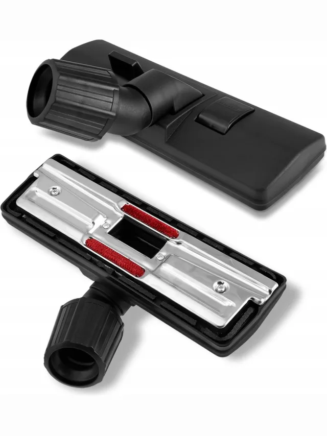 AA Commerce Luxe Combiborstel Geschikt Voor Rowenta (X-trem Power / Compact Power / Silence Force) Stofzuigers - Stofzuiger Mondstuk Borstel Voet - Voor Harde & Zachte Vloeren/Laminaat/Parket/Marmer/Tapijt - Combi Zuigmond Met Twee Borstelstrips - Stofzuigermond Zwart