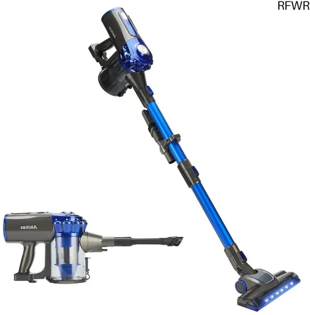 RFWR Draadloze 3-in-1 Stofzuiger met 22.2V Lithium Batterij - Lichtgewicht en Oplaadbaar blauw