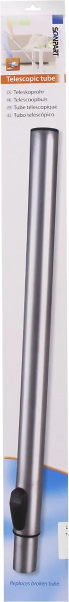 Scanpart stofzuigerbuis 32 mm - Geschikt voor AEG Electrolux LG Philips Nilfisk - Telescoopbuis - Universeel zilver