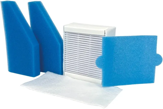 Multaparts filterset 5-delig geschikt voor Thomas Twin XT & Cat & Dog XT serie | Vervanging voor 787241 | Set bestaat uit 3 schuimfilters, microfilter en lamellenfilter Wit