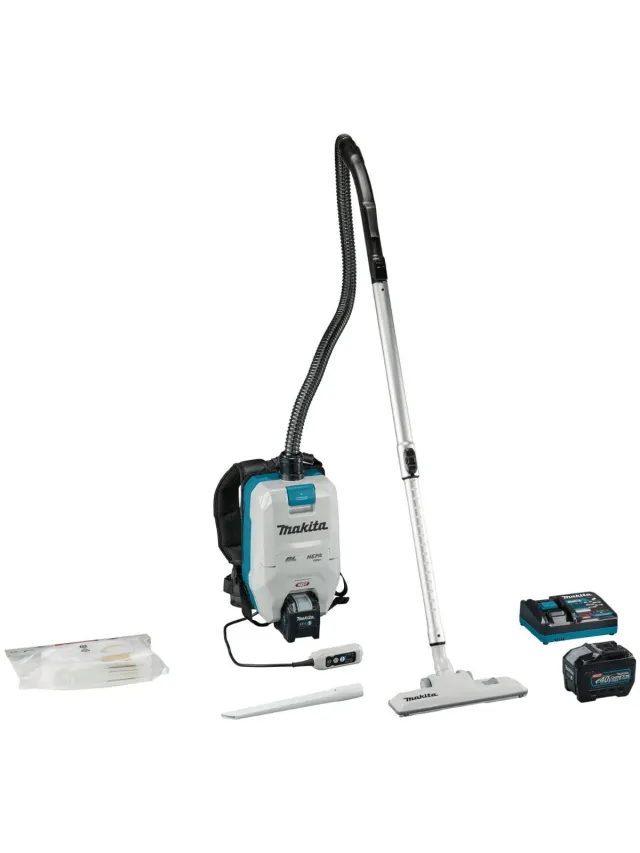Makita VC008GL201 Accu rugstofzuiger voor schoonmaak XGT 40V Max 8.0Ah NIET VAN TOEPASSING