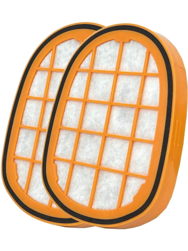 Multaparts motorfilter wasbaar - set van 2 stuks- geschikt voor Philips steelstofzuiger | O.a. geschikt voor de SpeedPro Max Aqua 7000, SpeedPro Max Aqua 8000 serie | Alternatief filter voor CP0663/01, CP1100/01, FC5005/01 Geel