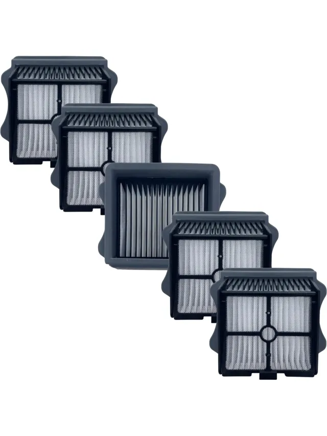 Tineco Filter geschikt voor Tineco iFloor 3 / Floor One S3 / Floor One S5 / Floor One S5 Pro / Floor One S5 Pro 2 / Floor One S5 Extreme [Set 5] Vervangingsfilter stofzuiger Grijs