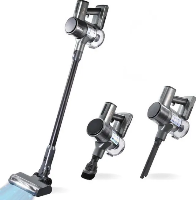 Luxari Steelstofzuiger Draadloos - S1000 - 4 Filters & 4 Opzetstukken - Stofzuiger Draadloos - Vacuum Cleaner - Snoerloze Stofzuiger - Kruimeldief - Vacuum Cleaner - Draadloze Stofzuiger - Accu Stofzuiger Zwart