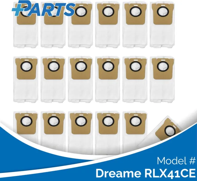 Plus.Parts Dreame RLX41CE Stofzakken (18 Stuks, Plus.Parts® alternatief voor RDB3) Overig