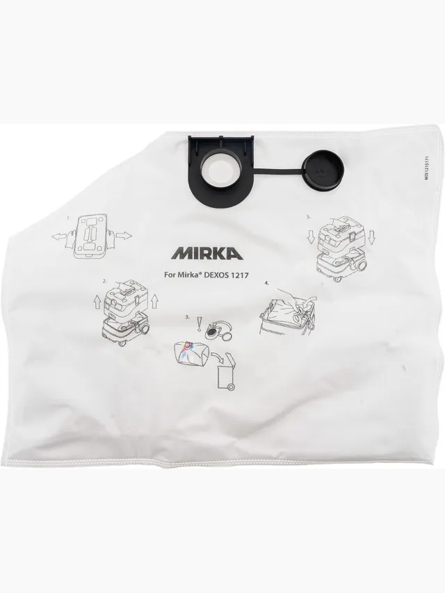 Mirka DEXOS 1217 Fleece Stofzak - 5 stuks Meerkleurig