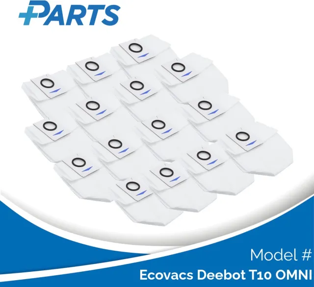 Plus.Parts Ecovacs Deebot T10 OMNI Stofzakken (15 Stuks, Plus.Parts® alternatief voor D-DB03-0003) Overig