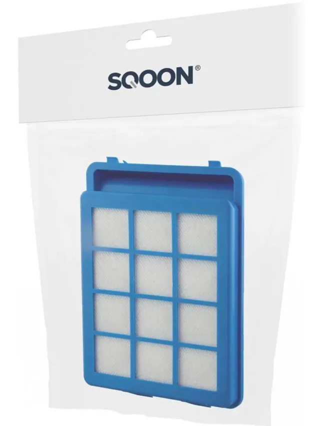 SQOON foamfilter geschikt voor Philips PowerPro Ultimate - gelijk aan CP0484/01 / 432200901131 - wasbaar stofzuigerfilter