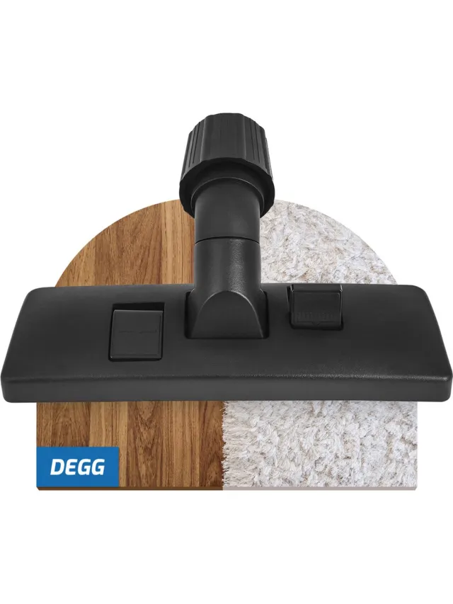 DEGG Stofzuigermond universeel - Zuigmond - Parketborstel - Stofzuigerborstel universeel - Geschikt voor Miele, Philips, AEG, Electrolux, Nilfisk, Rowenta etc. - 30 tot 37mm - Premium kwaliteit zwart