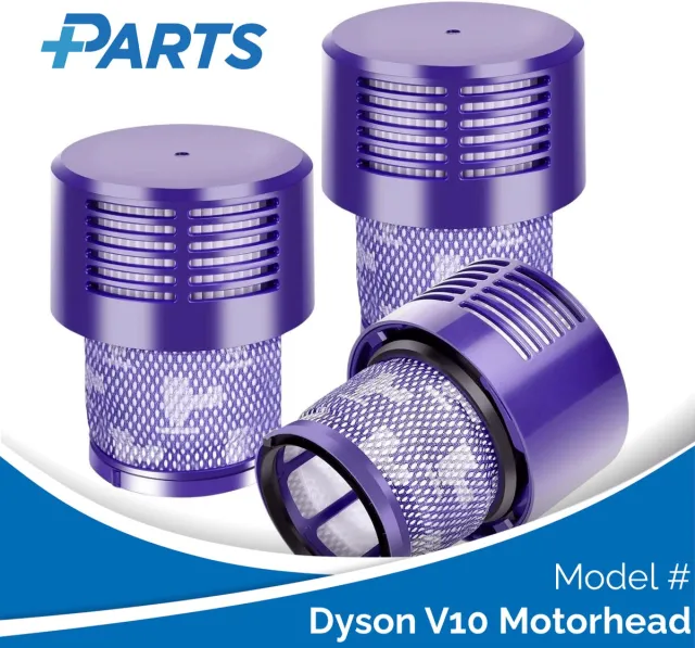 Plus.Parts Dyson V10 Motorhead Filters (3 Stuks, Plus.Parts® alternatief voor 969082-01) Overig