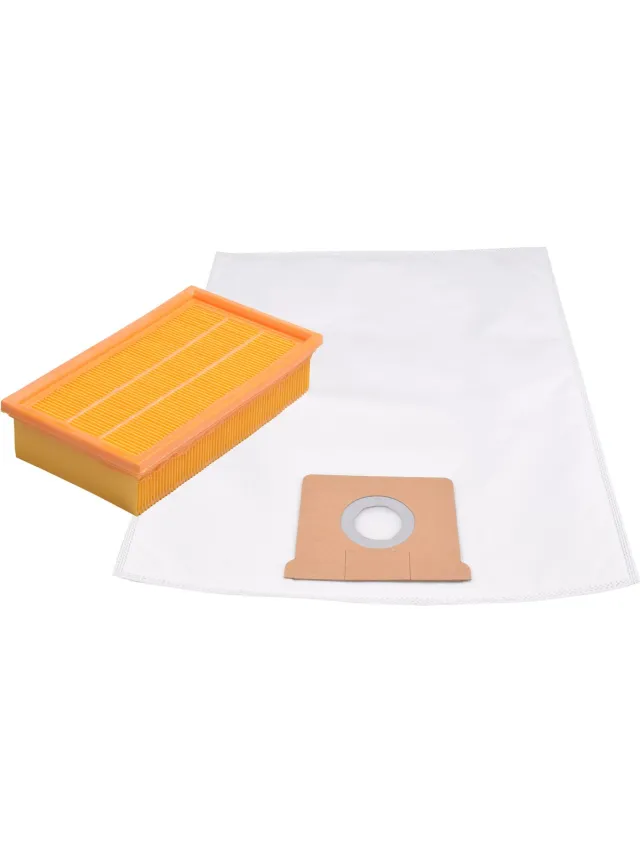 Covako Geschikt voor KARCHER. 10 stuks. Stofzuigerzakken hobby en 1 Luchtafvoerfilter Stofklasse L voor NT361. COVAKO Merk