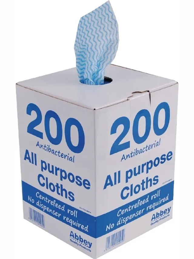 Jantex multifunctionele antibacteriële doekjes blauw
