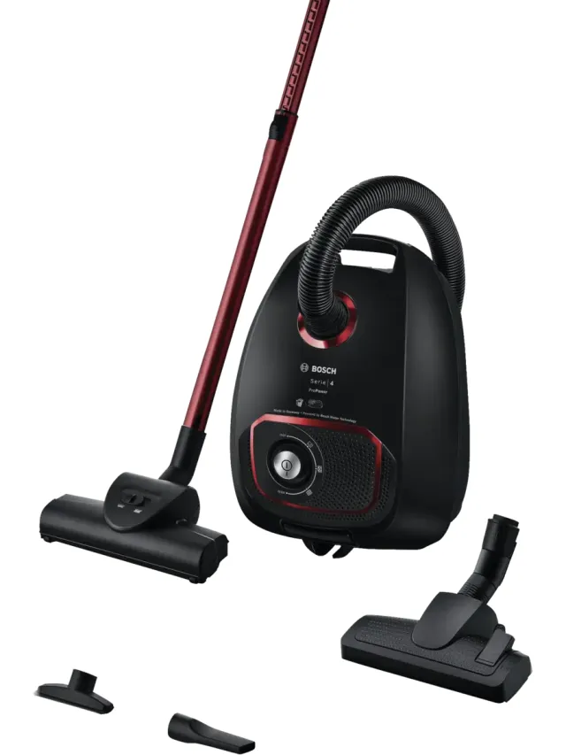 Bosch BGB41POW1 stofzuiger met zak zwart