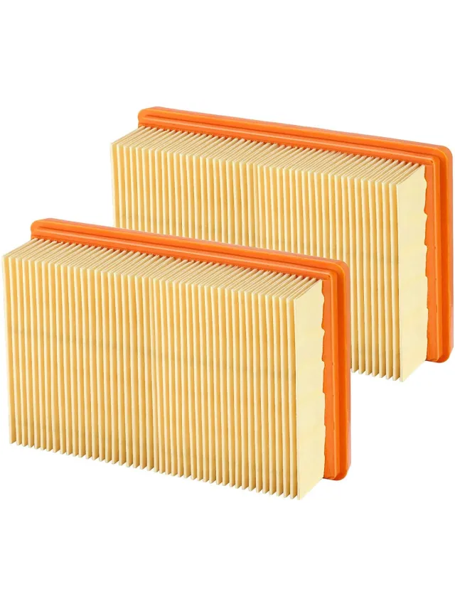 Inf HEPA-filter Geschikt voor Kärcher NT25/NT35/NT45 2-pack geel