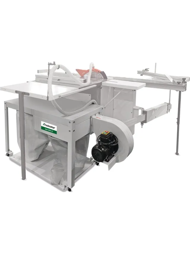 Holzstar Stofafzuiging hout laag model 2200 m³/h 1,65kW 230V Holzstar SAA2201UT 230V Grijs