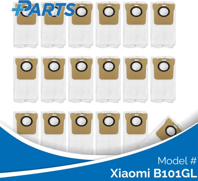 Plus.Parts Xiaomi B101GL Stofzakken (18 Stuks, Plus.Parts® alternatief voor RDB3) Overig