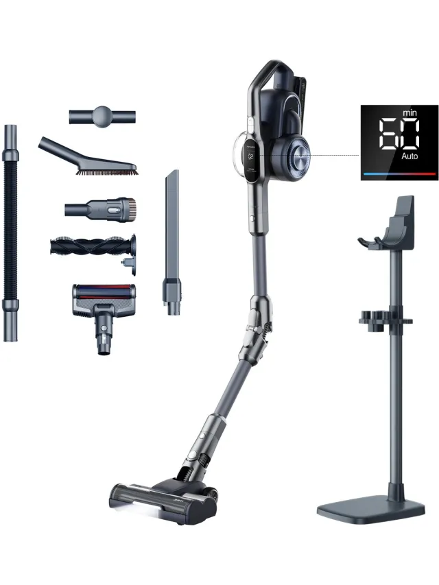 Jimmy Hercules H11 Pro Draadloze Steelstofzuiger - 260AW - Verwijderbare accu - Automatische zuigregeling - Donkergrijs