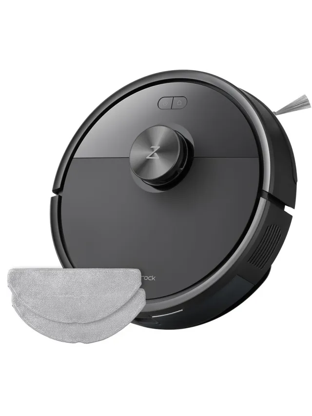 Roborock Q7 M5 Set–Robotstofzuiger met dweilfunctie–10000 Pa sterke zuigkracht–Dubbel antiklitsysteem– 150 min gebruiksduur– LiDAR-navigatie–Stofzuigerrobot voor tapijt– Dierenharen–Zwart–Q5 PRO Upgrade–2 Dweilen