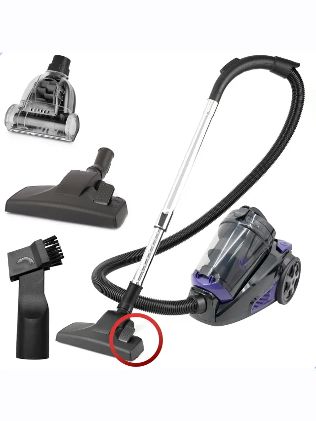 AG AG3400 Stofzuiger Zonder Zak - Stofzuigers - Vacuum Cleaner Zakloos - Geschikt Voor Dierenharen - Extra Lange Kabel - 850W - Sterke Zuigkracht - Deep Purple