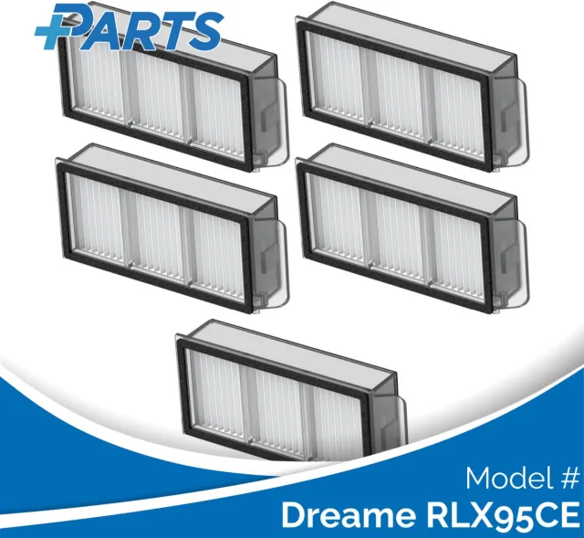 Plus.Parts Dreame RLX95CE Filters (5 Stuks, Plus.Parts® alternatief voor RHF21) Overig