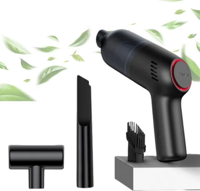 Happyment Kruimeldief - Handstofzuiger - Snoerloos - Draadloos - Auto Stofzuiger - Caravan - Best Verkocht - Zwart