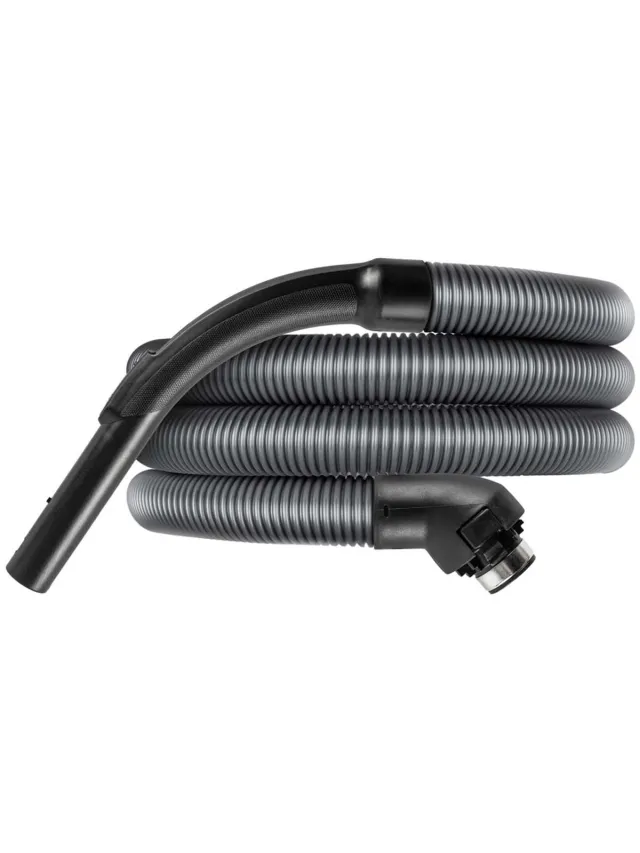 SQOON Stofzuigerslang Geschikt voor Miele S500 / S600 serie - Gelijk aan model 5230830 / 5269603 - Compleet met handgreep - Vervangt originele slang Grijs