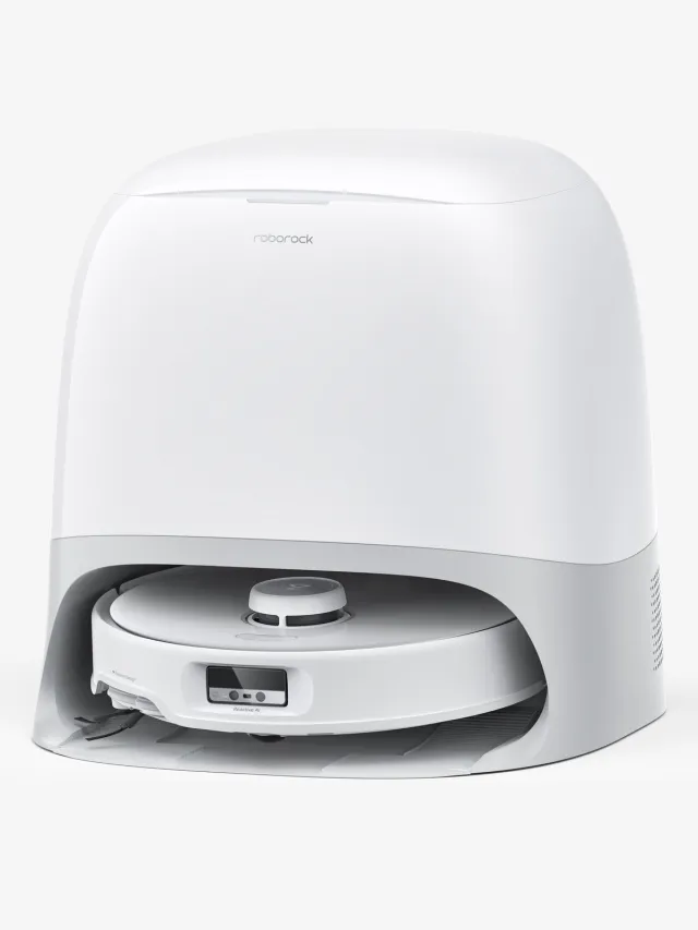 Roborock Qrevo Curv - Robotstofzuiger met multifunctioneel station 3.0 - 18500 Pa - Anti-klit systeem Wit