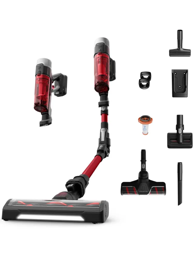 Rowenta X-Force Flex 9.60 RH2099 complete steelstofzuiger rood