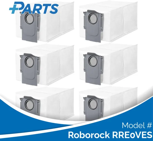 Plus.Parts Roborock RRE0VES Stofzakken (6 Stuks, Plus.Parts® alternatief voor 8.02.0239) Overig
