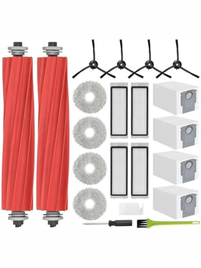 PromoHome Accessoireset geschikt voor Roborock Q Revo - Complete Onderhoudsset met Filters en Borstels Q Revo - zwart