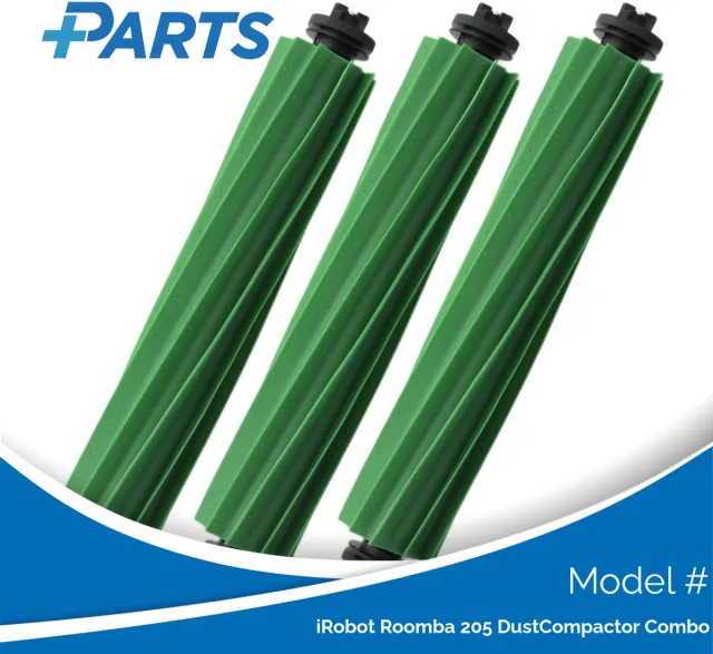 Plus.Parts iRobot Roomba 205 DustCompactor Combo Borstels (3 Stuks, Plus.Parts® alternatief voor 4849902) Overig