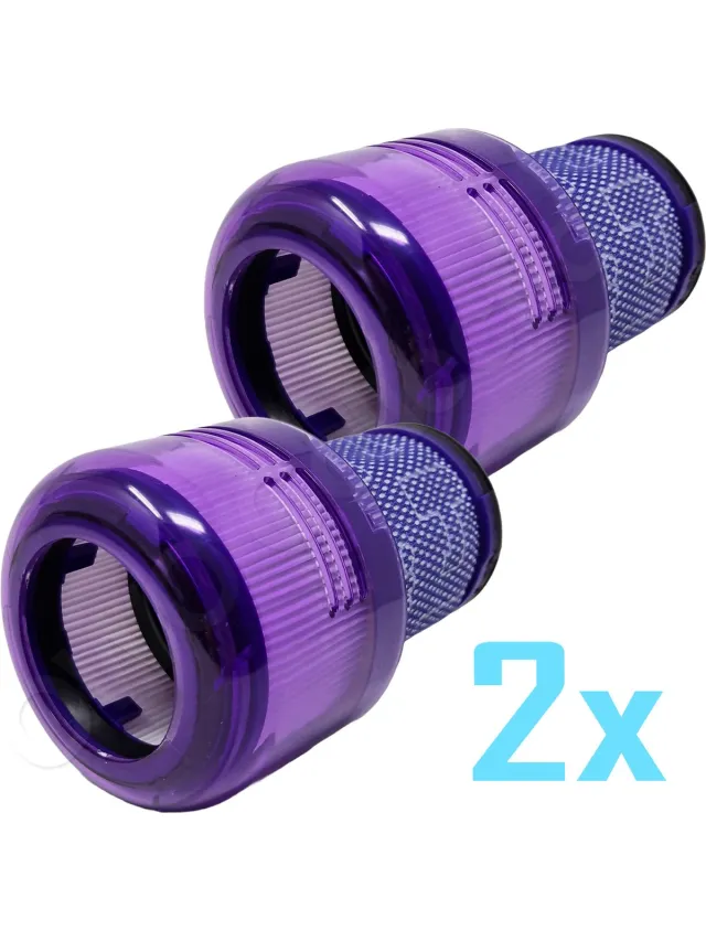 Owo collection filter geschikt voor Dyson V12 sv20 sv26 sv30 sv46 - 2 stuks paars
