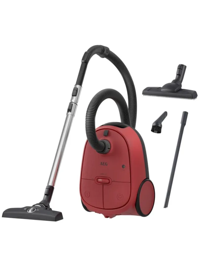 AEG AB61C3CR 6000 serie - Stofzuiger met zak - 650W Rood/Zwart