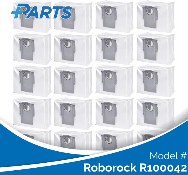 Plus.Parts Roborock R100042 Stofzakken (20 Stuks, Plus.Parts® alternatief voor 8.02.0132) Overig