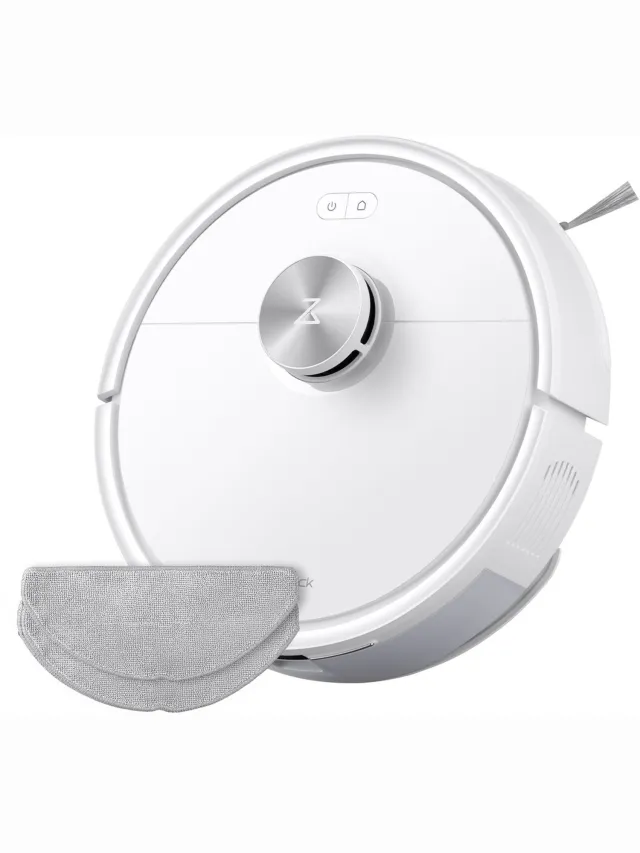 Roborock Q7 M5 Set–Robotstofzuiger met dweilfunctie–10000 Pa sterke zuigkracht–Dubbel antiklitsysteem– 150 min gebruiksduur– LiDAR-navigatie–Stofzuigerrobot voor tapijt– Dierenharen–Wit–Q5 PRO Upgrade–2 Dweilen
