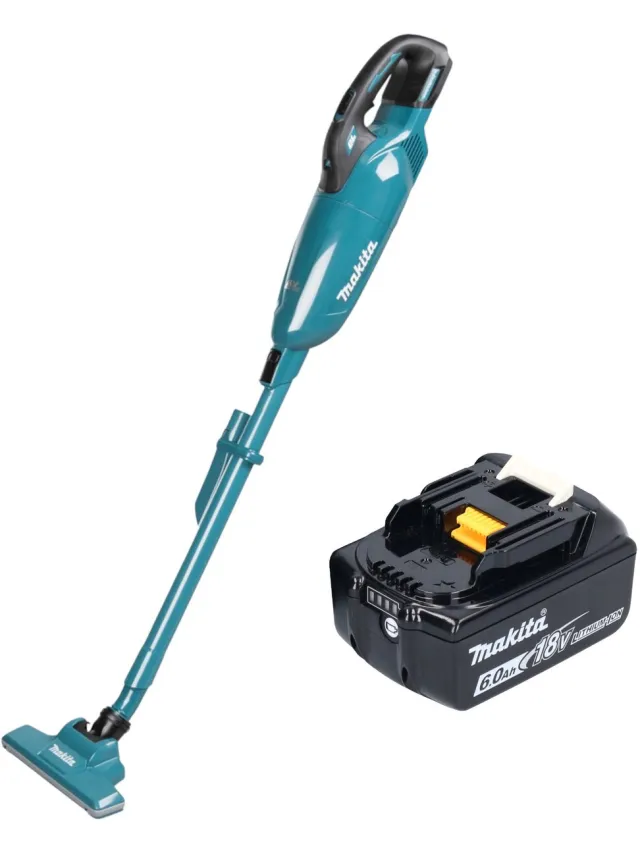 Makita DCL 283 FG1 accustofzuiger 18 V 0,73 l borstelloos + 1x accu 6,0 Ah - zonder oplader Blauw