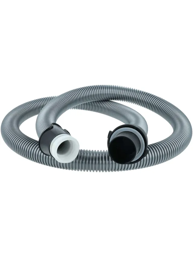 VHBW Vervangingsslang compatibel met Electrolux SCTURBO, SCPARKETTO, UFORIGINWR, UFORIGINDB, UPCLASSIC, SUP11, UFORIGIN, SUPER stofzuigers - 1,8 m zilver