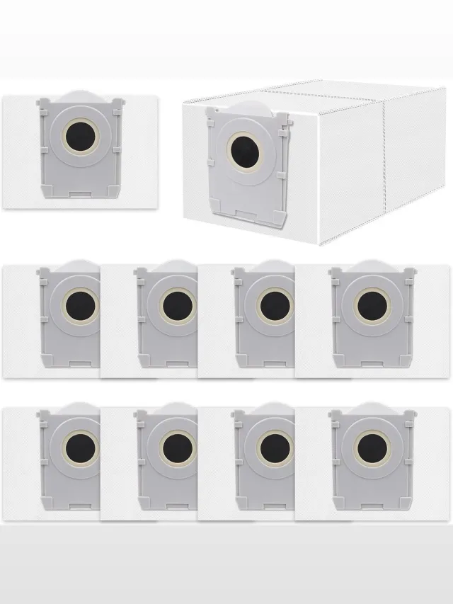 Ecovacs Stofzuigerzak Geschikt voor Ecovacs Deebot X8 PRO Omni/ T50 Pro Omni/T50 Max Pro/T50 Omni robotstofzuiger, actieve koolstofzak accessoires, 10 stuks 3L capaciteit stofzuigerzakken,reserveonderdelen