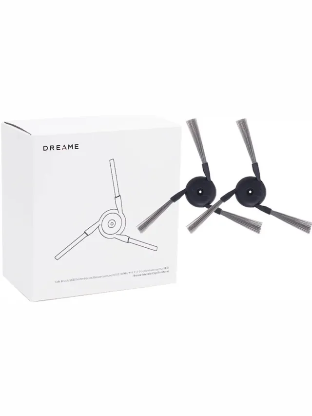 Dreame 2x Originele Zijborstel Dreame X40 X50 L40 MOVA P10 P50 BOX Grijs