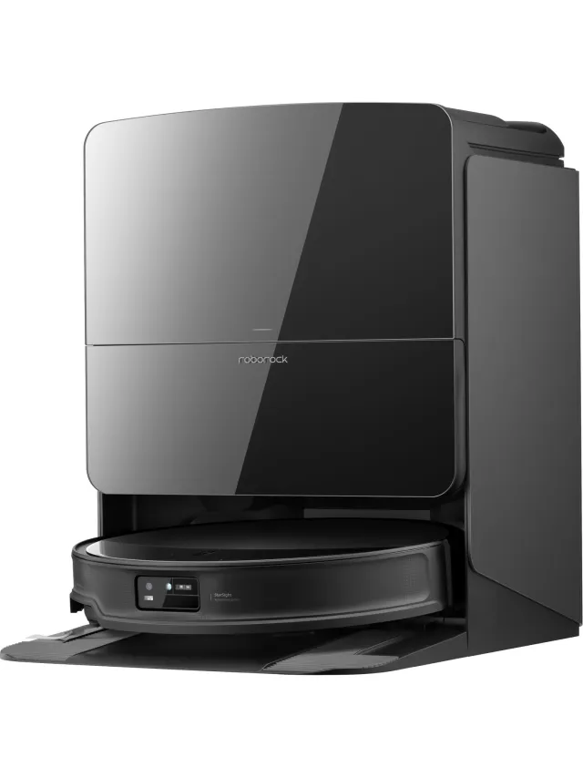Roborock Saros 10R-Robotstofzuiger Met Dweilfunctie-22000Pa-7,98 cm Ultraslank Ontwerp-Vuildetectiesysteem-80℃ Warmwatermopwas-Zelfreinigend Station & Anti-Klit Borstels-Slimme spraakassistent-S8 maxv ultra Upgrade Zwart