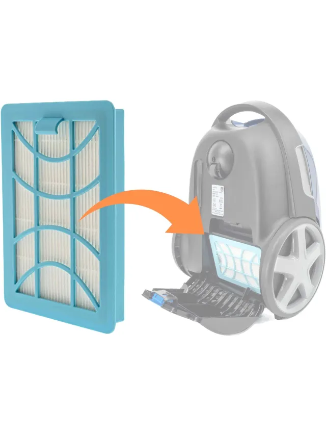 Kleanburg Hepa Filter geschikt voor Philips Performer Compact - Vervangt CP1352 / 432200494411 blauw